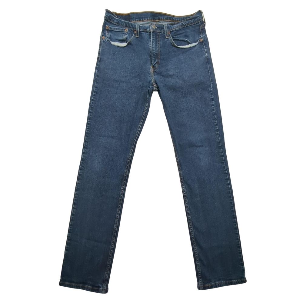 Levis 514 Jeans Mens 32x33 Straight Leg Blue Denim Zip Fly Classic 00514-0928